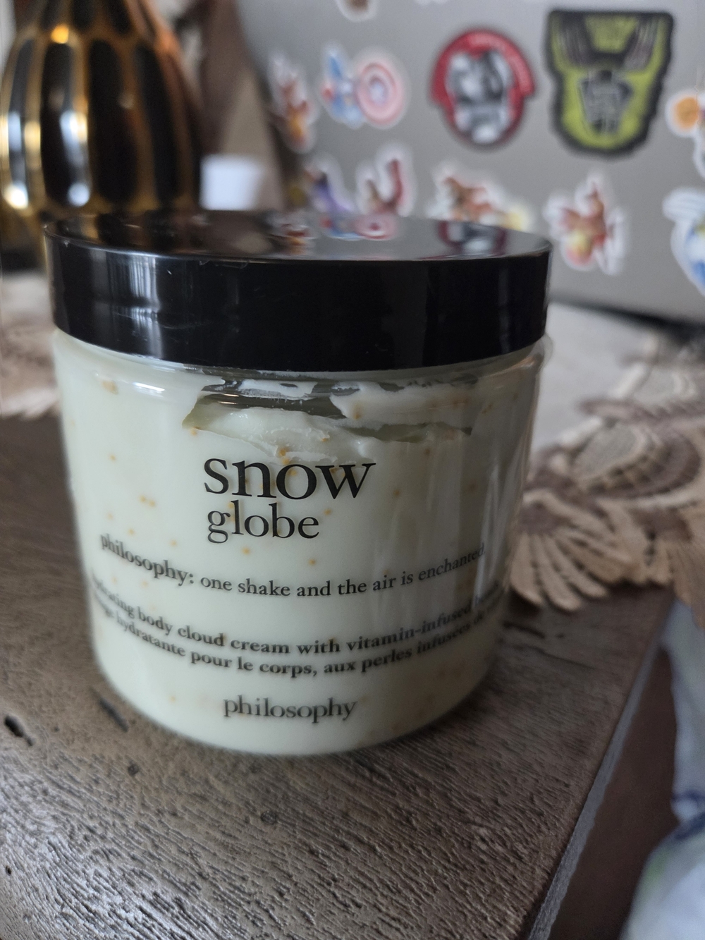 Philosophy Snow Globe Whipped Body Cream - Black Lid, Cream Jar